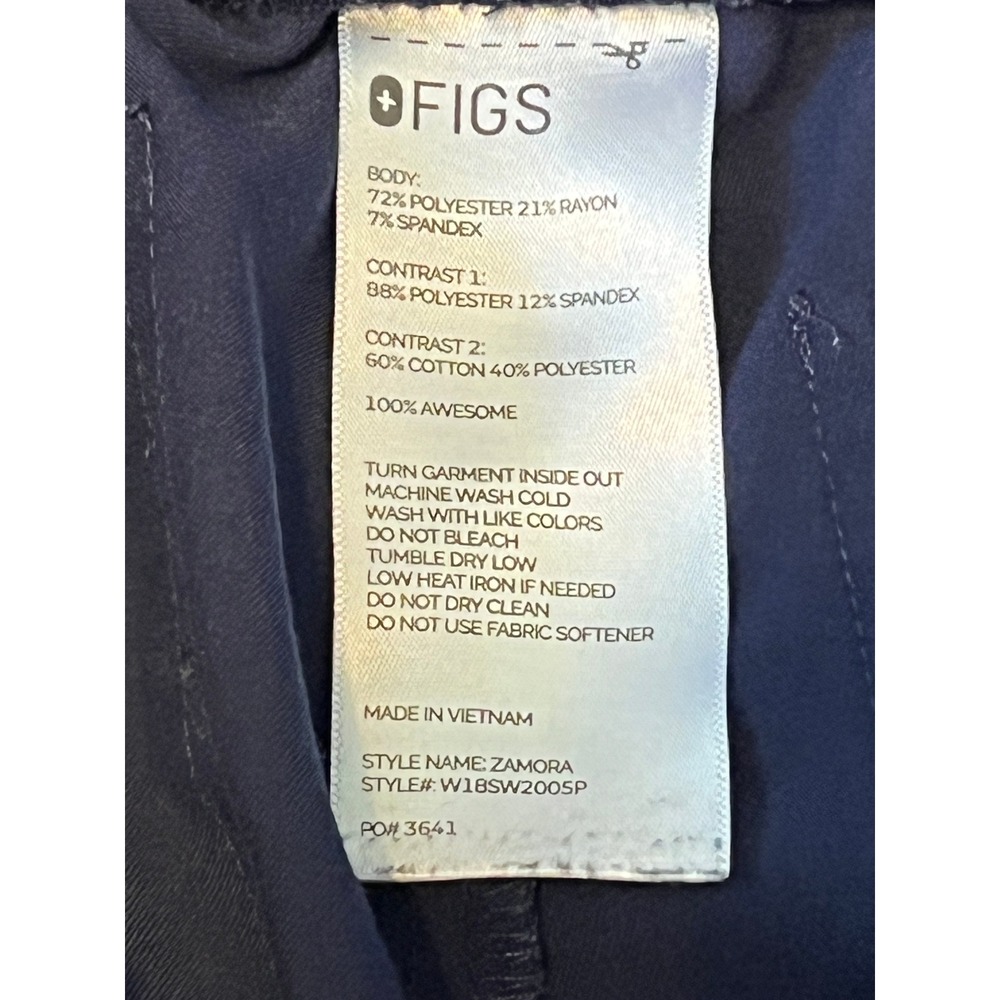 Figs Technical Collection Zamora Jogger Scrub Pants Navy Blue S/P Medicalwear - Picture 7 of 7